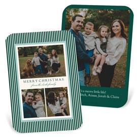 Striped Collage - Christmas Card