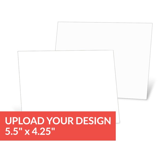 two flat cards with customizable text area