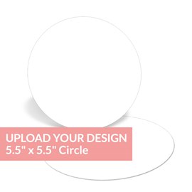 Upload Your Design - 5.5 Inch Circle Card
