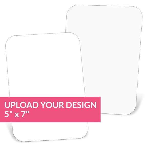 flat card with rounded corners and customizable text area