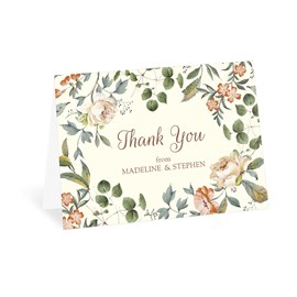 Bordered in Blooms - Thank You Card