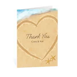 Written in the Sand - Thank You Card