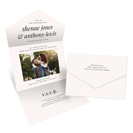 Center Photo - Seal and Send Wedding Invitations