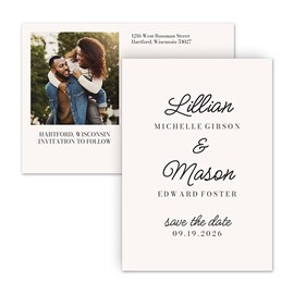 Simply Stated - Save the Date Postcard