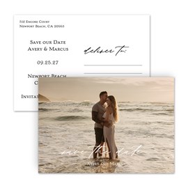 Cursive - Save the Date Postcard