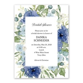 Shades of Blue - Bridal Shower Invitations