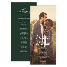 Centered - Wedding Program