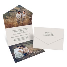Stacked Photos - Seal and Send Wedding Invitations
