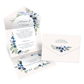 Arched Blooms - Seal and Send Invitation