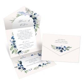 Arched Blooms - Seal and Send Wedding Invitations