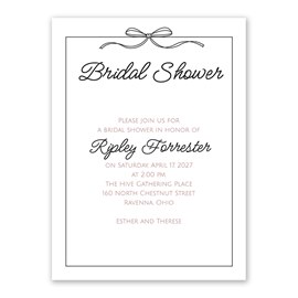 Tying the Knot - Bridal Shower Invitations