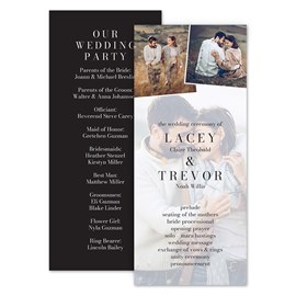 Inset Photos - Wedding Program