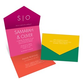 Bold Colors - Seal and Send Invitation