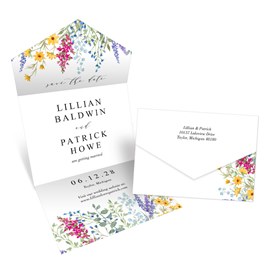Bright Blooms - Seal and Send Save the Date