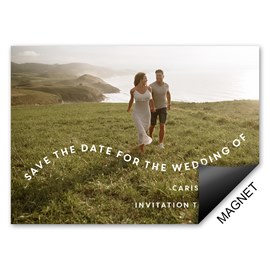Curved Message - Save the Date Magnet