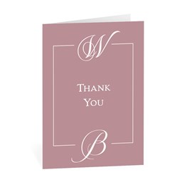 Bold Initials - Thank You Card