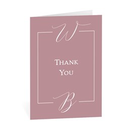 Bold Initials - Thank You Card