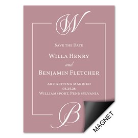 Bold Initials - Save the Date Magnets