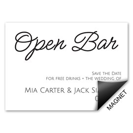 Free Drinks - Save the Date Magnets