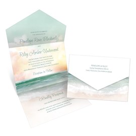 Coastal Sunset - Seal and Send Invitation