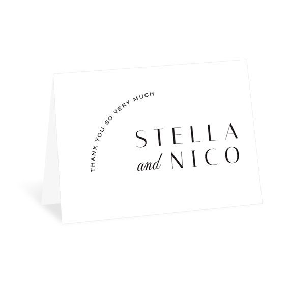 thank you card with customizable text area