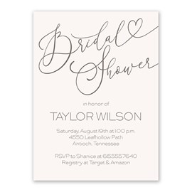In Love - Bridal Shower Invitations