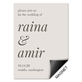 Italics - Save the Date Magnet