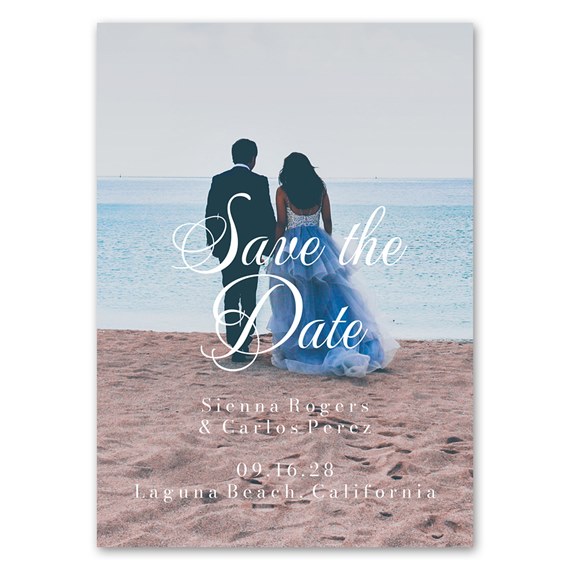 save the date magnet with customizable text area