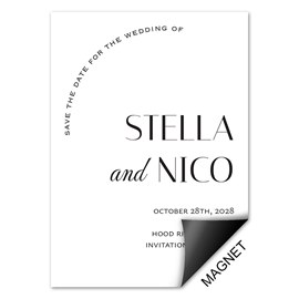 Corner Wording - Save the Date Magnet