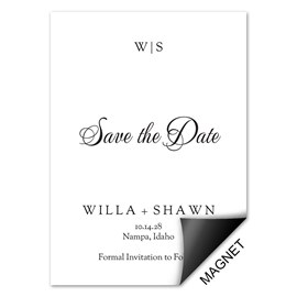 Sophisticated Type - Save the Date Magnet