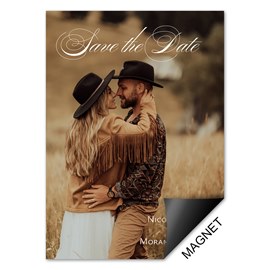 Script Type - Save the Date Magnet