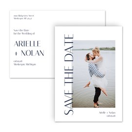 Side Type - Save the Date Postcard