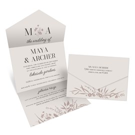 Floral Details - Seal and Send Invitation