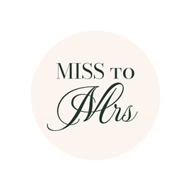Miss to Mrs. - Envelope Seals