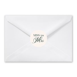 Miss to Mrs. - Envelope Seals