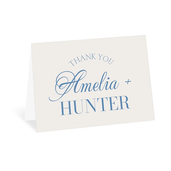 thank you card with customizable text area