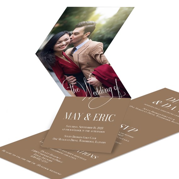 hexagon photo placeholder, wedding invitation layout