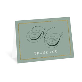 Elegant Initials - Thank You Card
