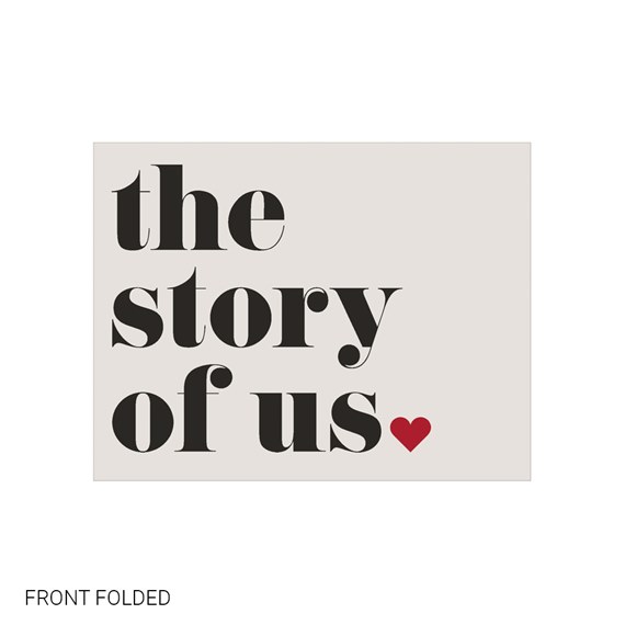 invitation design with text and heart
