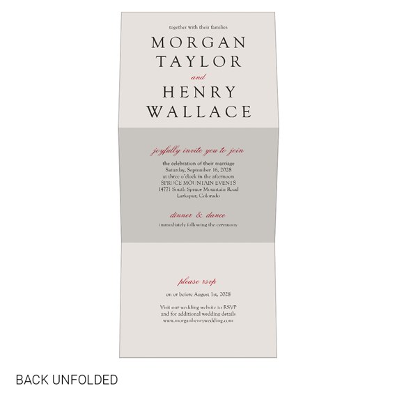 wedding invitation with customizable text area