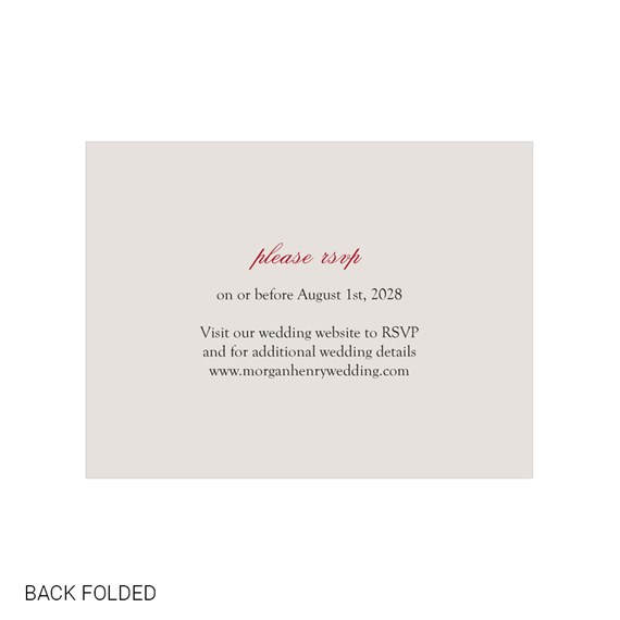 invitation card with RSVP details