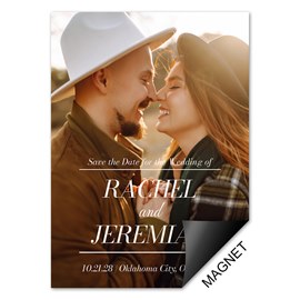 Classic Typography - Save the Date Magnet