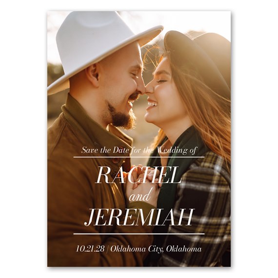 photo placeholder with save-the-date text