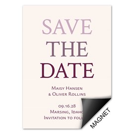 Color Change - Save the Date Magnet