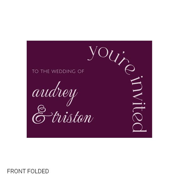 wedding invitation design with customizable text area