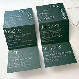 Trifold Wedding Invitations | All-In-One Wedding Invites