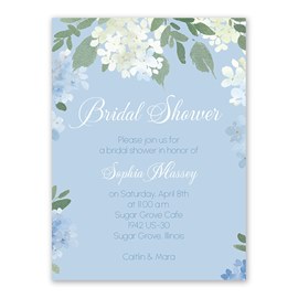 Hydrangeas - Bridal Shower Invitations