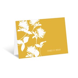 Stylish Flower Background - Thank You Card