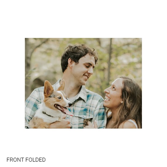 photo placeholder with customizable text area