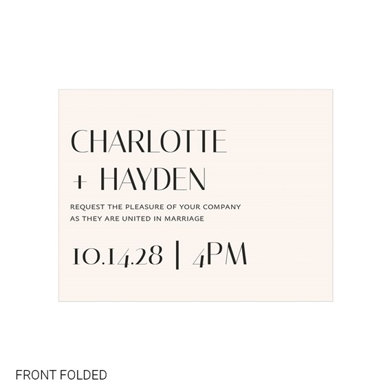 invitation with text for a wedding